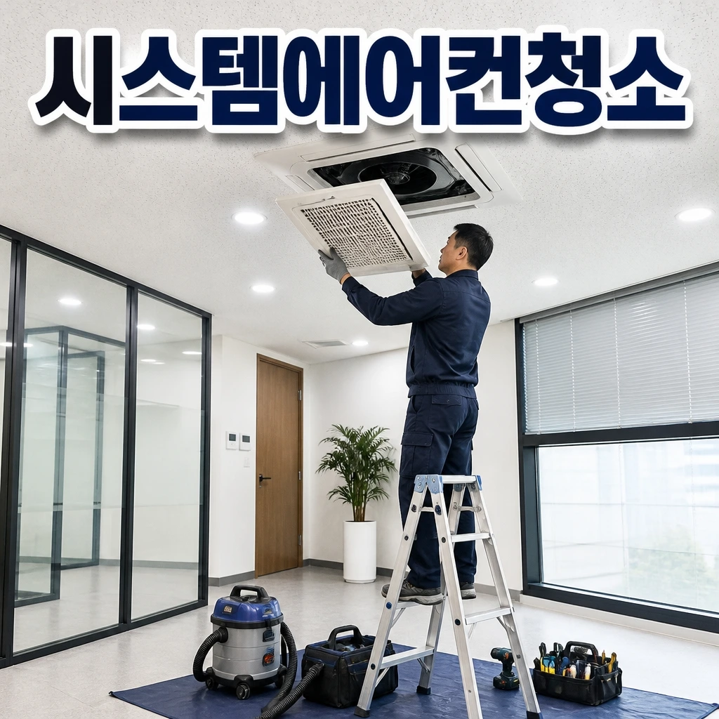전라남도 청소업체추천 - 시스템에어컨청소 관련 상담 안내 이미지